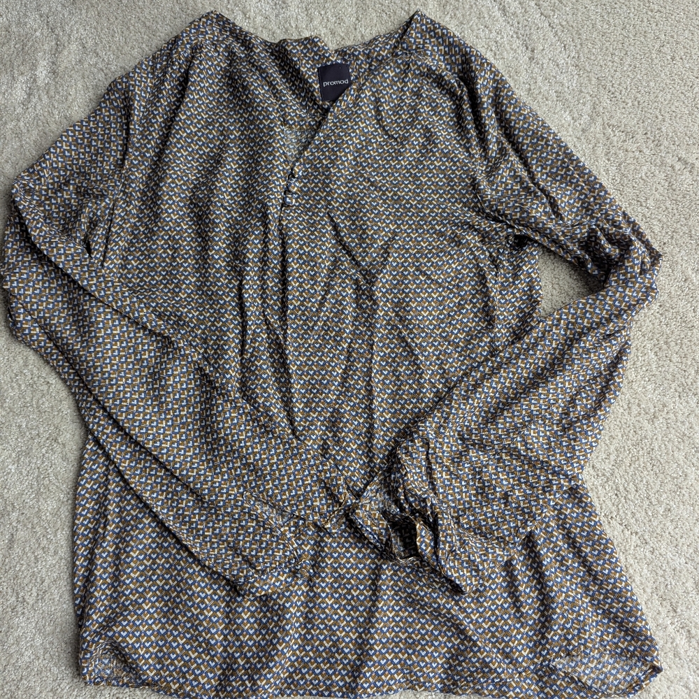 Promod Multicolor Geometric Blouse